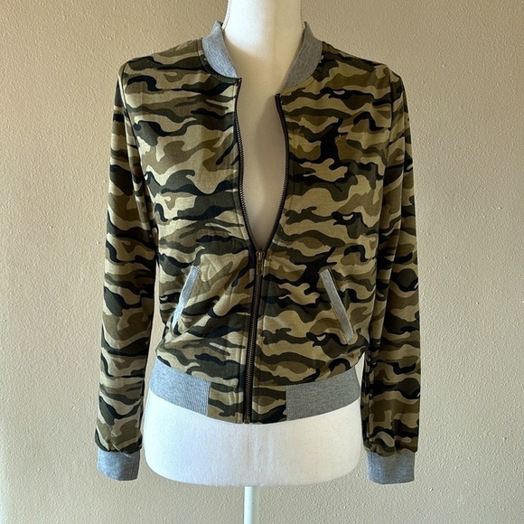 HOMMAGE for Los Angeles Jacket Camouflage and Floral S - Picture 3 of 4
